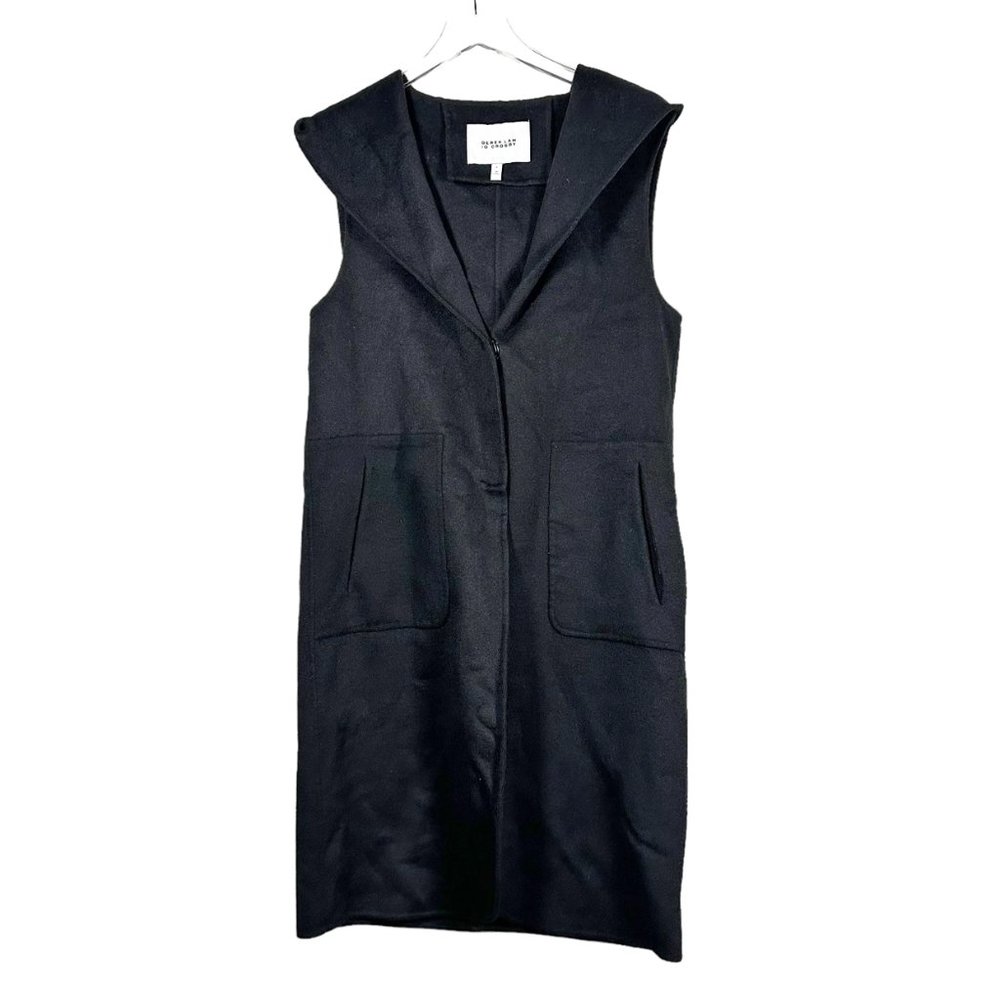 Derek Lam 10 Crosby | Sleeveless Wool Blend Hooded Coat